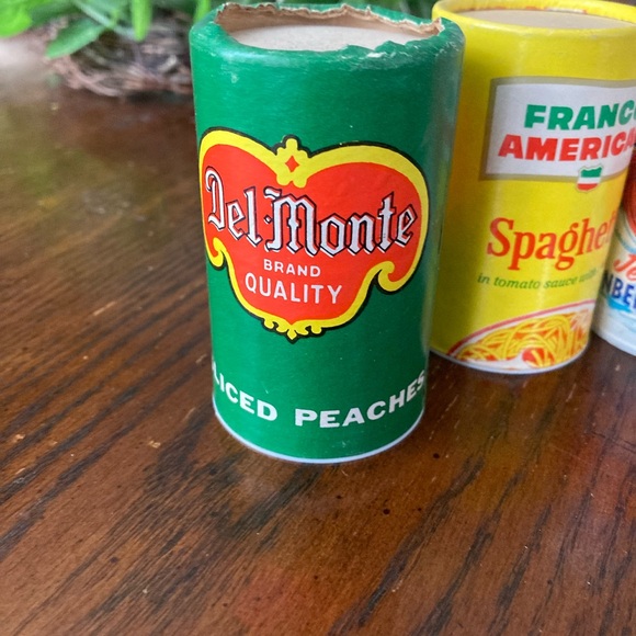 Vintage Pretend Play Food Cardboard Cans - Picture 4 of 11
